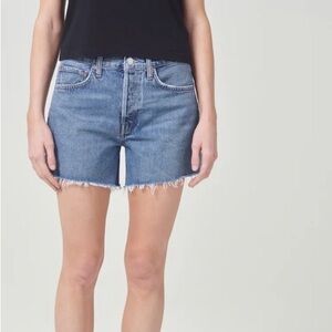 Agolde Parker Long Short in Skywave- Size 32